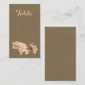 Chrysanthèmes dans une carte à bouteille (Devant / Derrière)