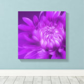 Chrysanthèmes floraux mauve toile papier (Insitu (Plancher de Bois))