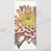 Chrysanthèmes rose clair Menu Mariage (Dos)