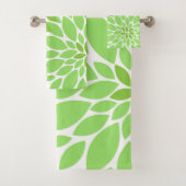 Chrysanthèmes verts et gris Motif floral (En situation)