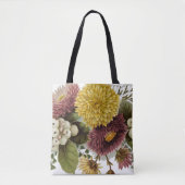 Chrysanthemum Bloem Mum Floral Draagtas (Voorkant)