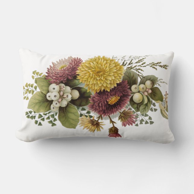 Chrysanthemum Bloem Mum Floral Kussen (Voorkant)