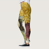 Chrysanthemum Bloem Mum Floral Leggings (Links)