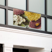 Chrysanthemum Bloem Mum Floral Spandoek (Buitenkant Gebouw)