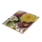 Chrysanthemum Bloem Mum Floral Tegeltje (Zijkant)