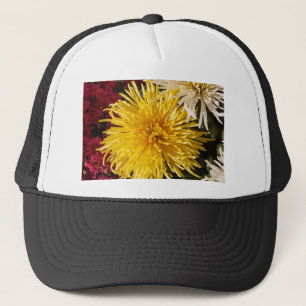Chrysanthemum bloemen trucker pet
