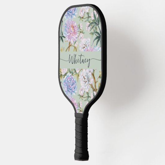 Chrysanthemum Bloementuin Botanisch Pickleball Paddle (Links)