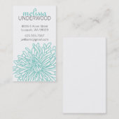 Chrysanthemum Blossom Calling Card Contactkaartje (Voorkant / Achterkant)