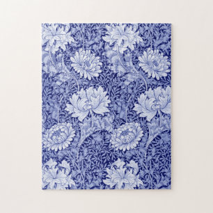 Chrysanthemum Blue, William Morris Legpuzzel