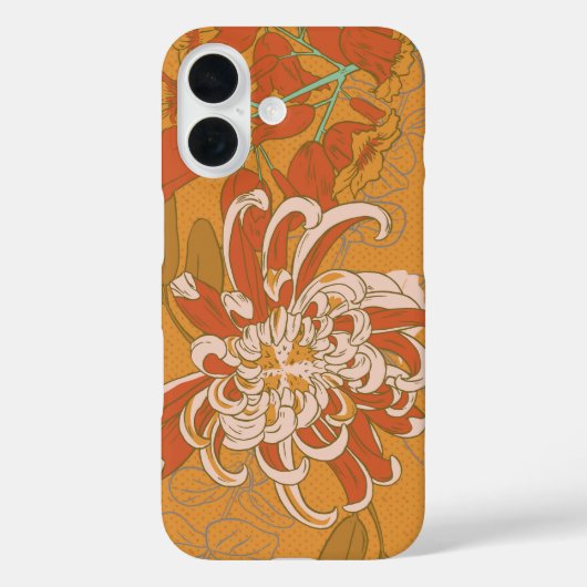 Chrysanthemum Botanisch Case-Mate iPhone Case (Achterkant)