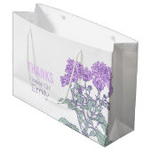 Chrysanthemum bruiloft bloem meisje paarse gunst t large cadeauzakje (Voorkant Gekanteld)