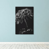 Chrysanthemum Canvas Afdruk (Insitu (Houten vloer))