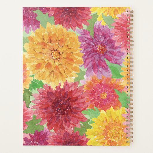 Chrysanthemum coloré Aquarelle (Dos)