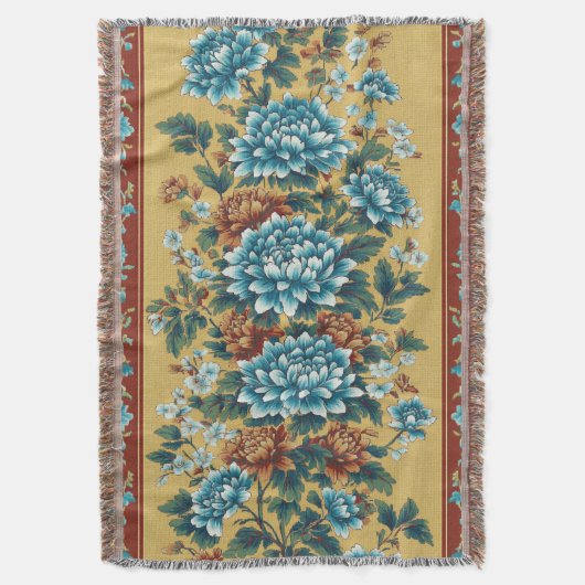 Chrysanthemum Elegy Deken (Voorkant Verticaal)