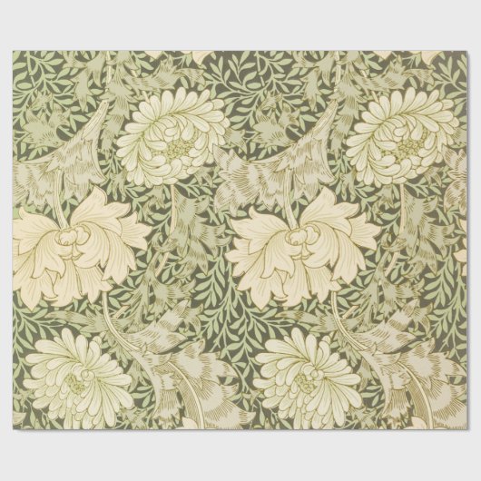 Chrysanthemum Flower Pattern (door William Morris) Cadeaupapier (Vlak)