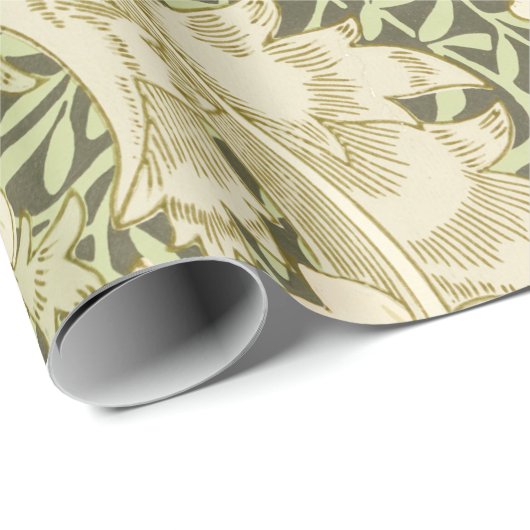 Chrysanthemum Flower Pattern (door William Morris) Cadeaupapier (Rol Hoek)