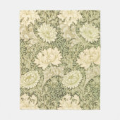 Chrysanthemum Flower Pattern (door William Morris) Fleece Deken (Voorkant)
