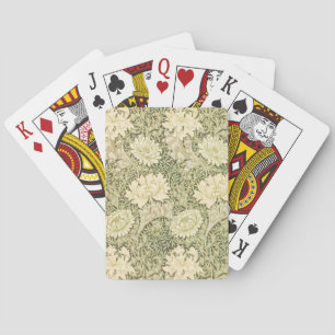 Chrysanthemum Flower Pattern (door William Morris) Pokerkaarten