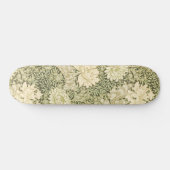 Chrysanthemum Flower Pattern (door William Morris) Skateboard (Horizontaal)