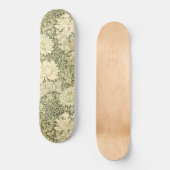 Chrysanthemum Flower Pattern (door William Morris) Skateboard (Voorkant)