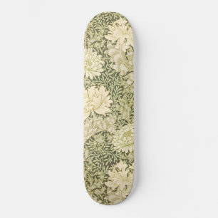 Chrysanthemum Flower Pattern (door William Morris) Skateboard