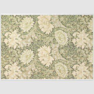 Chrysanthemum Flower Pattern (door William Morris) Tissuepapier