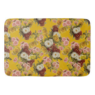  Chrysanthemum Flowers Mustard Yellow Badmat