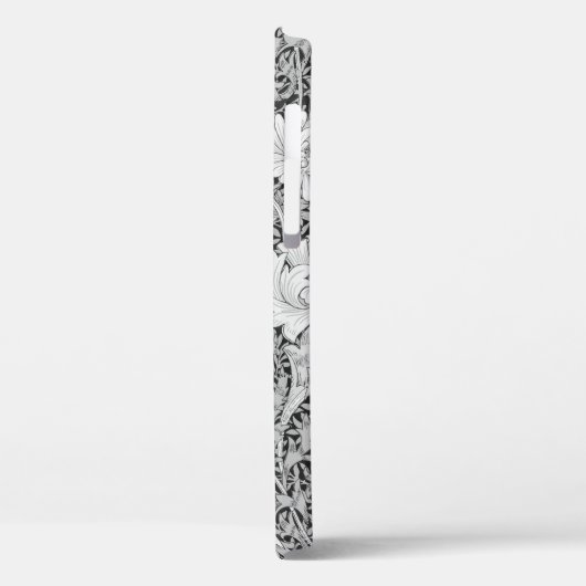 Chrysanthemum Gray, William Morris Case-Mate iPhone Case (Achterkant / Links)