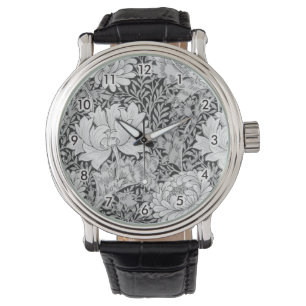 Chrysanthemum Gray, William Morris Horloge