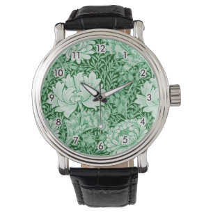 Chrysanthemum Green, William Morris Horloge