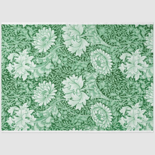 Chrysanthemum Green, William Morris Tissuepapier (Voorkant)