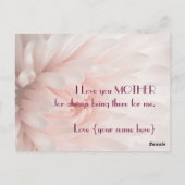 Chrysanthemum - Happy Moederdag Gepersonaliseerd Briefkaart (Achterkant)