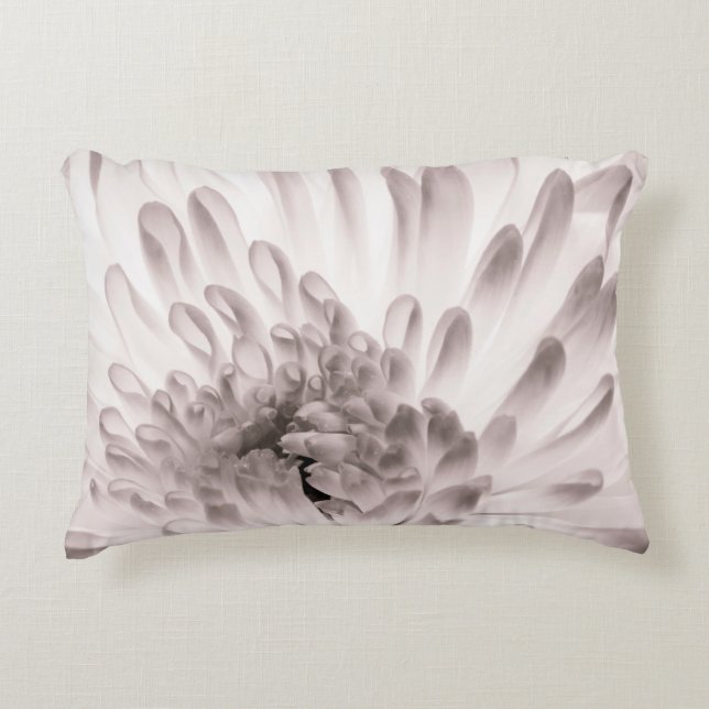 Chrysanthemum in volle bloei. Maak de macro van de Accent Kussen (Voorkant)