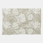 Chrysanthemum Ivory, William Morris Theedoek (Horizontaal)