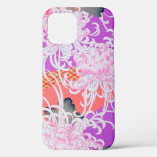 Chrysanthemum, Japans ontwerp iPhone 12 Hoesje
