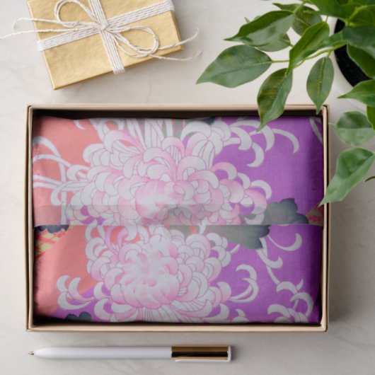 Chrysanthemum, Japans ontwerp Tissuepapier (Geschenk)