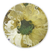 CHRYSANTHEMUM KERAMISCHE KNOP (Voorkant)