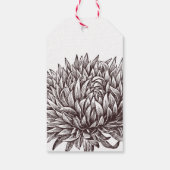 Chrysanthemum Kraft-Label Cadeaulabel (Achterkant)