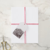 Chrysanthemum Kraft-Label Cadeaulabel (Met Touw)