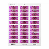 Chrysanthemum "maman" Étiquettes de adresse (Feuille entière)