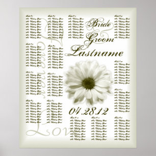 Chrysanthemum Mariage Tableau de sièges