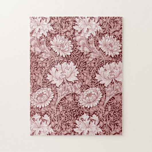 Chrysanthemum Maroon, William Morris Legpuzzel (Verticaal)