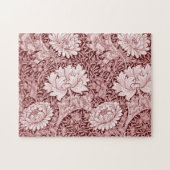 Chrysanthemum Maroon, William Morris Legpuzzel (Horizontaal)