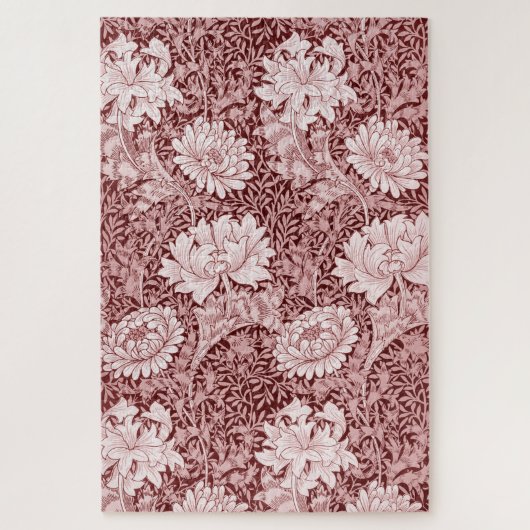 Chrysanthemum Maroon, William Morris Legpuzzel (Verticaal)