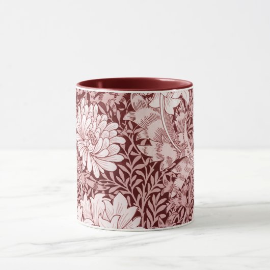 Chrysanthemum Maroon, William Morris Mok (Midden)