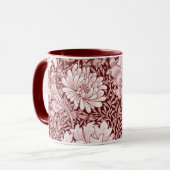Chrysanthemum Maroon, William Morris Mok (Voorkant links)