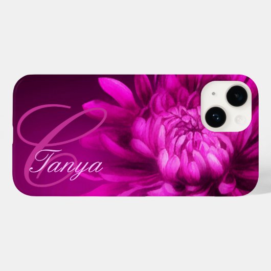 Chrysanthemum mauve nommé iphone 6 coque (Verso (horizontal))