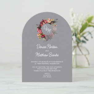 Chrysanthemum monogram op gebeitelde steen kaart