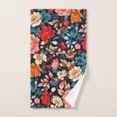 Chrysanthemum Mosaic coloré Motif personnalisé (Serviette à main)