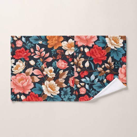 Chrysanthemum Mozaïek Kleurrijk Gepersonaliseerd P Bad Handdoek (Handdoek)